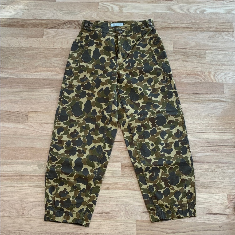 Camouflage Everlane barrel jeans